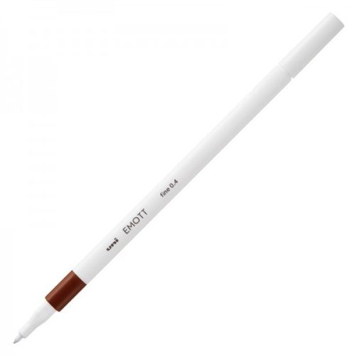 Fineliner UNI EMOTT PEM-SY, 0.4mm maro