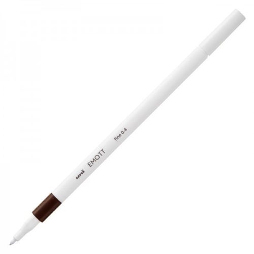 Fineliner UNI EMOTT PEM-SY, 0.4mm maro