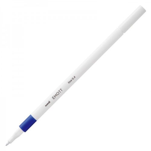 Fineliner UNI EMOTT PEM-SY, 0.4mm albastru