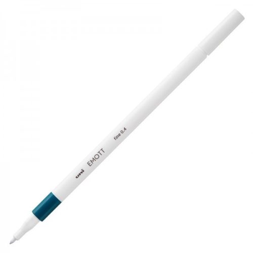 Fineliner UNI EMOTT PEM-SY, 0.4mm albastru verzui