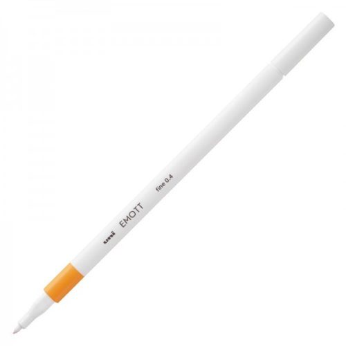Fineliner UNI EMOTT PEM-SY, 0.4mm portocaliu inchis
