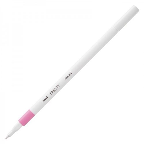 Fineliner UNI EMOTT PEM-SY, 0.4mm roz deschis