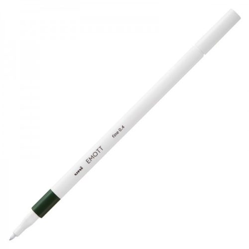 Fineliner UNI EMOTT PEM-SY, 0.4mm verde kaki