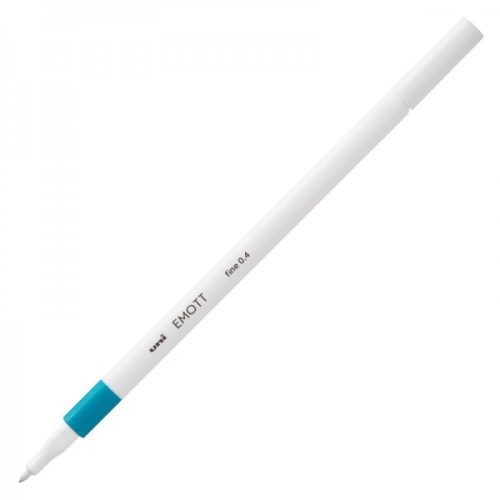 Fineliner UNI EMOTT PEM-SY, 0.4mm turcoaz
