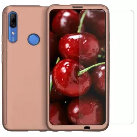   Husă Full Cover 360° pentru Huawei Y5P (față + spate + sticlă), rose gold