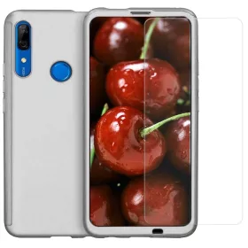   Husă Full Cover 360° pentru Huawei Y5P (față + spate + sticlă), argintie
