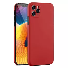  Husa protectie Samsung Galaxy A11 (fata + spate) Fully PC & PET 360°, rosu inchis