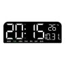 Ceas digital LED GH0707, 24 x 9 x 3 mm, carcasa neagra si afisaj alb