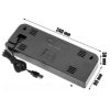 Ceas digital LED GH0707, 24 x 9 x 3 mm, carcasa neagra si afisaj portocaliu