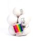 Set 8 globuri de brad de colorat pentru copii