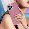 Husa Apple iPhone 12/12 Pro Luxury Glitter, protectie camera, roz