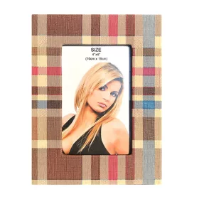   Rama foto decorativa cu fotografia ta, piele eco, Carouri, 10 x 15 cm