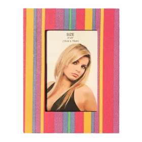   Rama foto decorativa cu fotografia ta, piele eco, Rainbow 1, 10 x 15 cm