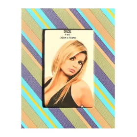   Rama foto decorativa cu fotografia ta, piele eco, Rainbow 2, 10 x 15 cm