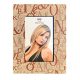 Rama foto decorativa cu fotografia ta, piele eco, Cappuccino, 10 x 15 cm