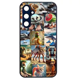   Husa Samsung Galaxy A15, Colorful Aluminium TPU, design Brainrot Colaj