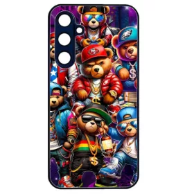   Husa Samsung Galaxy S25 Ultra, Colorful Aluminium TPU, design Ape and Bear