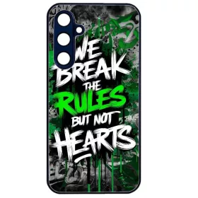   Husa Samsung Galaxy S25 Ultra, Colorful Aluminium TPU, mesaj We Break the Rules