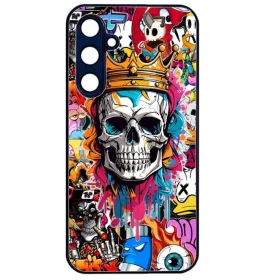   Husa Samsung Galaxy S22 Ultra, Colorful Aluminium TPU, design Skull 1