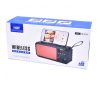 Boxa portabila HF-F111, Bluetooth, USB, TF, AUX, Radio FM/AM/SW, handsfree, stand telefon, neagru/rosu