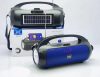 Boxa portabila HF-F311, Bluetooth, USB, TF, AUX, Radio FM, handsfree, incarcare solara, lanterna, negru/albastru