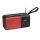 Boxa portabila HF-F6, Bluetooth, USB, TF, Radio FM, lanterna, handsfree, stand telefon, negru/rosu