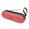 Boxa portabila HF-U22, Bluetooth, USB, TF, AUX, Radio FM, handsfree, stand telefon, negru/rosu