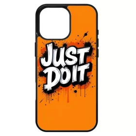   Husa protectie Apple iPhone 14 Pro, Colorful Aluminium TPU, mesaj Just Do it