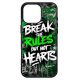 Husa protectie Apple iPhone 12, Colorful Aluminium TPU, mesaj We Break the Rules