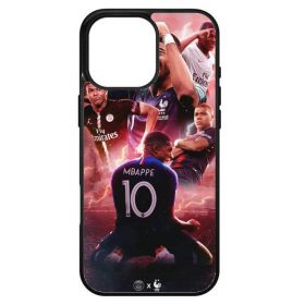   Husa protectie Apple iPhone 15 Pro Max, Colorful Aluminium TPU, design Mbappe 2