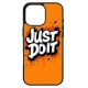 Husa protectie Apple iPhone 16 Pro Max, Colorful Aluminium TPU, mesaj Just Do it