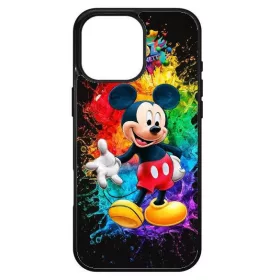   Husa protectie Apple iPhone 15 Plus, Colorful Aluminium TPU, design Mickey