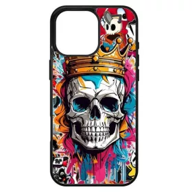   Husa protectie Apple iPhone 15 Plus, Colorful Aluminium TPU, design Skull 1