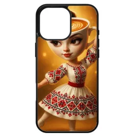   Husa protectie Apple iPhone 14 Pro, Colorful Aluminium TPU, design Balerina Capucina 2