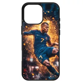   Husa protectie Apple iPhone 14 Pro, Colorful Aluminium TPU, design Mbappe 1