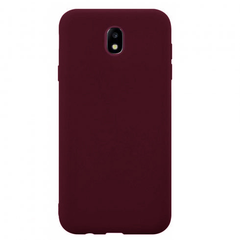 Husa Samsung Galaxy J5 2017 Matt TPU, silicon moale, rosu burgundy