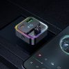 Modulator FM Hoco E81, Incarcare 30W, 2 porturi incarcare, Iluminare RGB, Bluetooth, negru