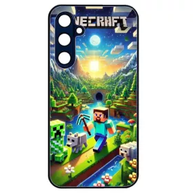   Husa Samsung Galaxy A02s, Colorful Aluminium TPU, design Minecraft 1