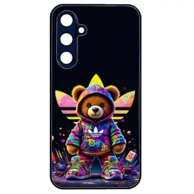Husa Samsung Galaxy A06, Colorful Aluminium TPU, design Bear
