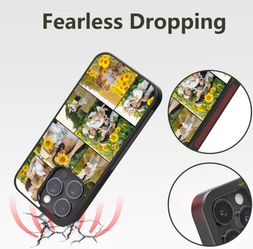 Husa Samsung Galaxy A34, Colorful Aluminium TPU, mesaj Never Give Up
