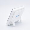 Ceas digital HTC-8A, statie meteo, termometru, higrometru, umiditate, ecran iluminat, alb