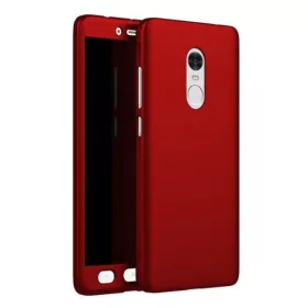   Husă Full Cover 360° pentru Xiaomi Redmi Note 5/Redmi Note 5 Pro (dual camera) (față + spate + sticlă), roșie