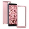 Husă Full Cover 360° pentru Huawei Y9 2018 (față + spate + sticlă), rose gold