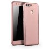 Husă Full Cover 360° pentru Huawei Y9 2018 (față + spate + sticlă), rose gold