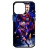 Husa protectie Apple iPhone 13, Colorful Aluminium TPU, design Messi 4