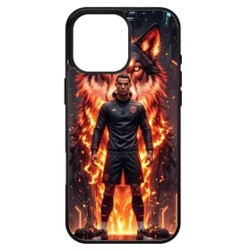   Husa protectie Apple iPhone 13, Colorful Aluminium TPU, design Ronaldo 3