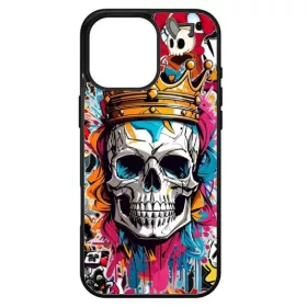   Husa protectie Apple iPhone 13, Colorful Aluminium TPU, design Skull 1