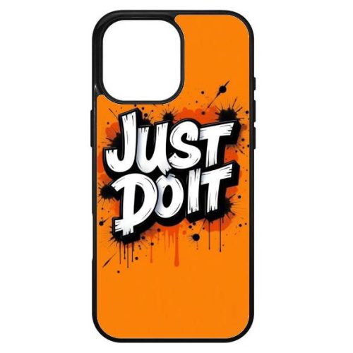Husa protectie Apple iPhone 13, Colorful Aluminium TPU, mesaj Just Do it