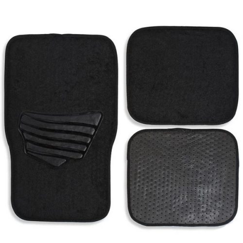 Set 4 covorase auto, mocheta, antiderapante, negre