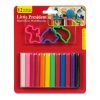 Set plastilina 12 culori diferite & forme, 15 piese